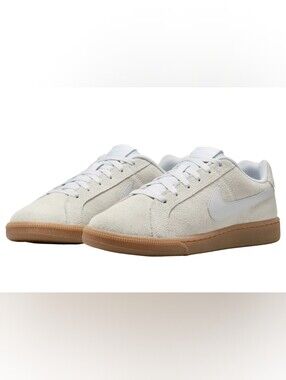 Casual Royal Suede Sneakers in Off-White with Gum Sole